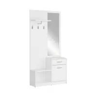 Conjunto de recibidor Nepo Plus 90 cm blanco