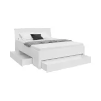 Кровать Saturn 160x200 с 3 ящиками белая