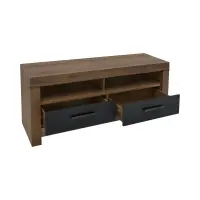 Mueble RTV Balin 140 cm con 2 cajones y estante roble monastery/negro