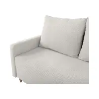 Sofá de tres plazas Sigma convertible con arcón beige