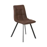 Silla tapizada Rubi marrón