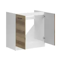 Mueble de cocina bajo fregadero Junona Line 80 cm roble delano claro