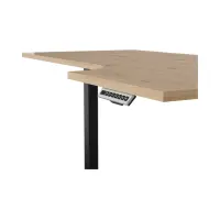 Escritorio de esquina con regulación eléctrica Space Office 160 cm derecho roble artisan