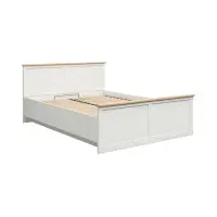 Кровать Frija 160x200 с каркасом и ящиком сосна андерсен белая