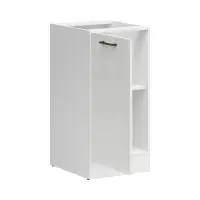 Mueble de cocina inferior Junona Line 40 cm izquierdo brillo tiza