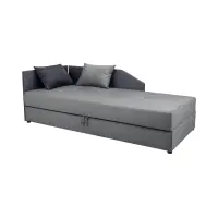 Sofá cama Kelo con arcón gris