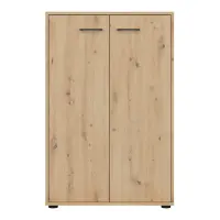 Estantería Space Office 80 cm con 2 puertas roble artisan