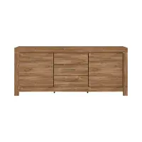 Cómoda Gent 200 cm con 2 puertas y 3 cajones roble stirling