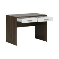 Escritorio Nepo Plus 100 cm con 2 cajones roble noble/blanco