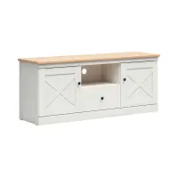 Тумба РТВ Frija 153 см з 2 дверцятами та шухлядою сосна андерсен біла