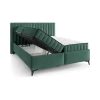 Cama continental Joy 180x200 con contenedores verde