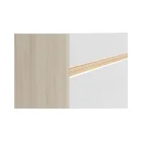 Cómoda Kim con 3 puertas y 3 cajones roble riva claro/blanco