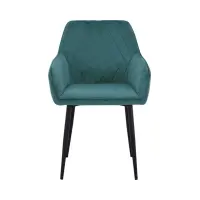 Silla tapizada Stu verde