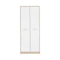 Armario de dos puertas Nepo Plus 80 cm roble sonoma/blanco