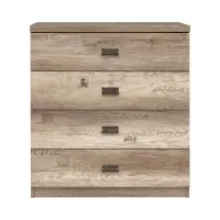 Комод Malcolm 80 см с 4 ящиками дуб canyon monument принт