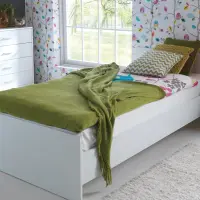 Mesita de noche Nepo Plus 49 cm con cajón blanca