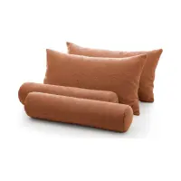 Juego de almohadas para cama Zalea naranja