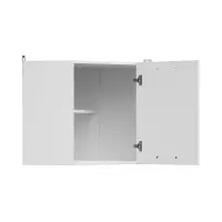 Armario de cocina superior Junona Line 60 cm de esquina izquierda/derecha brillo tiza