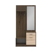 Conjunto de recibidor Nepo Plus 90 cm roble noble/roble sonoma