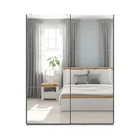 Szafa przesuwna Tetrix 153 cm z lustrem kaszmir