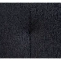 Sofá de tres plazas Royal IV convertible con arcón negro