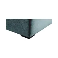 Cama tapizada Ella 160x200 con contenedores y somieres terciopelo verde