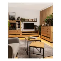 Estante de pared Ostia 161 cm roble artisan