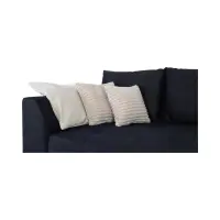 Sofá de tres plazas Royal IV convertible con arcón negro