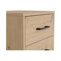 Cajonera Space Office 42 cm con 3 cajones roble artisan