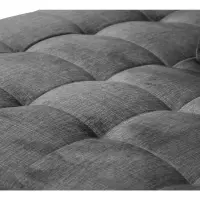 Sofá rinconera izquierdo Aragon extensible con reposacabezas y asiento regulables gris