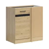 Armario de cocina inferior de esquina Junona Line derecho roble bernstein para rincón 100x60 cm