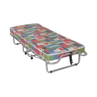 Cama plegable Sydney 80x190 de metal con colchón