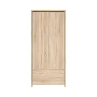 Estantería Kaspian 90 cm con 2 puertas y 2 cajones roble sonoma