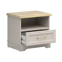 Mesita de noche Anga 54 cm con cajón cachemira/roble mauvella