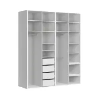 Armario modular Flex 200 cm con puertas blanco