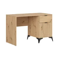 Escritorio Lamea 120 cm con puertas y cajón roble artisan