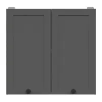 Armario de cocina superior Junona Line 60 cm con 2 puertas roble bernstein/grafito