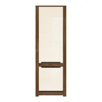 Estantería Ruso 69 cm con 2 puertas roble april/brillo perlado