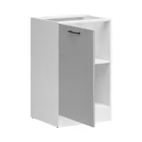 Mueble bajo de cocina Junona Line 50 cm izquierdo gris claro brillo