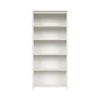 Estantería Kaspian 90 cm con 4 estantes blanca