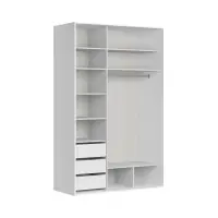 Armario corredero Flex 150 cm con espejo blanco