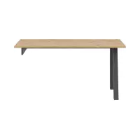 Письменный стол с комодом Homeland 156x150 см дуб артизан/белый/графит