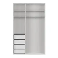 Armario de puertas correderas Flex 150 cm blanco