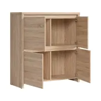 Armario Kaspian 105 cm de cuatro puertas roble sonoma