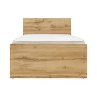 Cama Zele 90x200 roble wotan