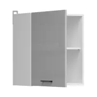 Armario de cocina superior Junona Line 50 cm izquierda/derecha gris claro brillo