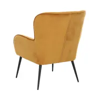 Sillón orejero Samon amarillo