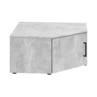 Estantería de esquina MultiDo 71,5x71,5 cm con puertas atelier claro