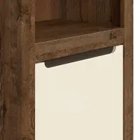 Estantería Ruso 69 cm con puertas y 3 estantes roble april