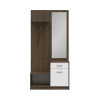 Set de recibidor Nepo Plus 90 cm roble noble/blanco